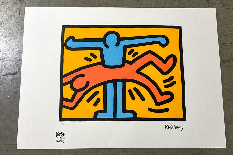 Kunstdruck nach Keith Haring, limitierte Auflage